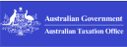Australian Government ATO logo in blue with national crest