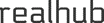 realhub logo in minimalist black lowercase text.