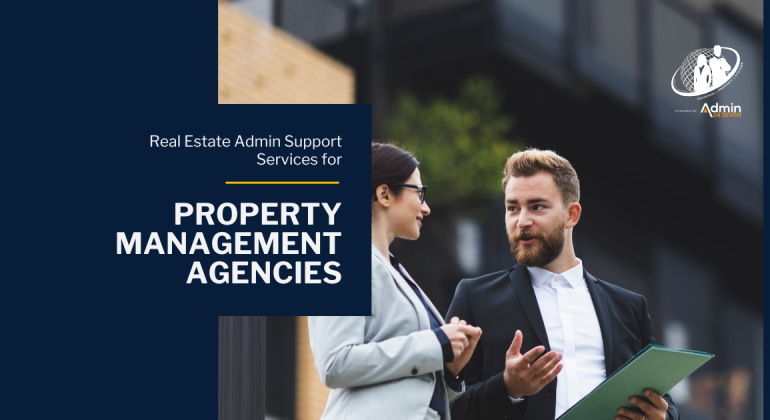 Real estate admin support concept with professionals collaborating