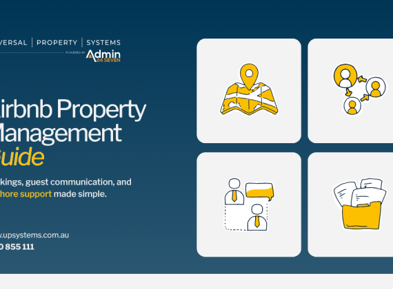 Airbnb property management guide showing bookings, guest communication and offshore support for short term rental hosts