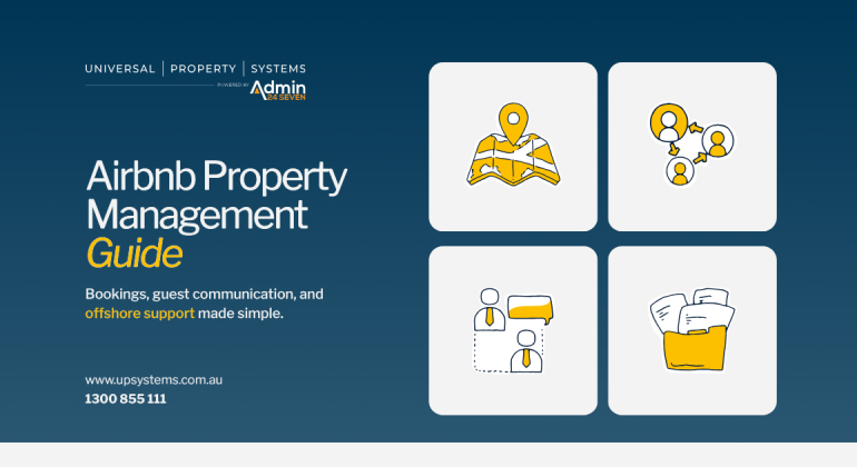 Airbnb property management guide showing bookings, guest communication and offshore support for short term rental hosts