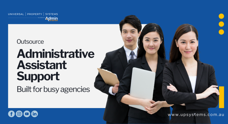 Outsource administrative assistant support for real estate agencies with professional office-based virtual assistants